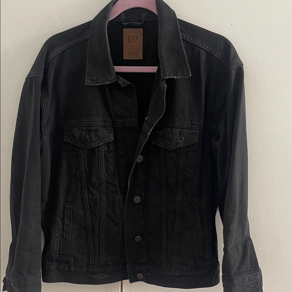 GAP Women’s Charcoal Denim Jacket